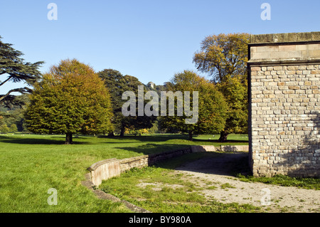 Queen-Marys-Bower Landscape Chatsworth estate Stock Photo