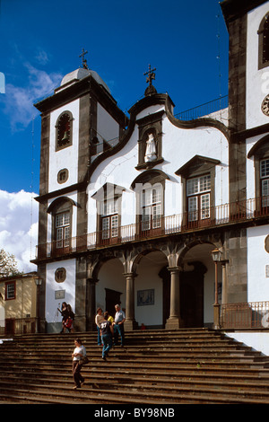 Church Nossa Senhora do Monte in Monte, Madeira, Portugal Stock Photo