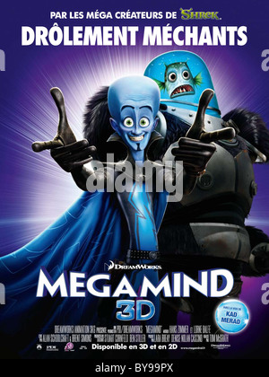 Megamind Year : 2010 USA Director : Tom McGrath Animation Movie poster (Fr) Stock Photo