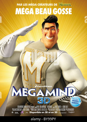 Megamind Year : 2010 USA Director : Tom McGrath Animation Movie poster( Fr) Stock Photo