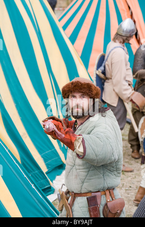 Viking warrior at Hemsby Viking festival Stock Photo