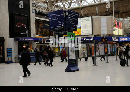 Concourse at Charing Cross railway station in central London UK Stock Photo