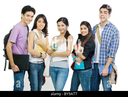 College students posing Stock Photo