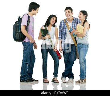 College students posing Stock Photo