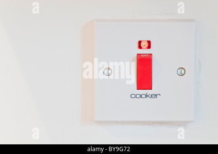 Cooker power switch Stock Photo