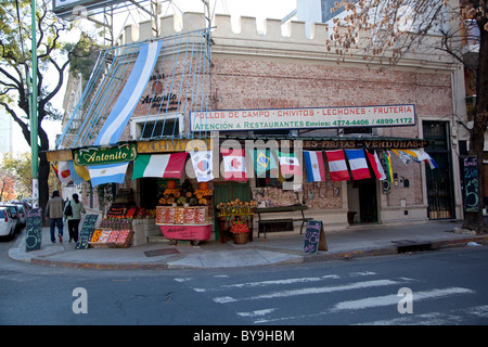 The streets of Palermo Viejo, or Palermo Soho, a trendy district of Buenos Aires, Argentina. Stock Photo