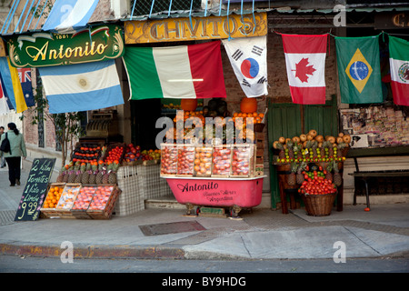 The streets of Palermo Viejo, or Palermo Soho, a trendy district of Buenos Aires, Argentina. Stock Photo