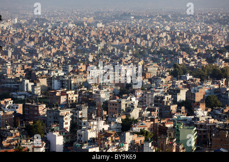 large view of kathmandu city, nepal Stock Photo