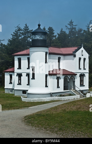 USA, Washington, Coupeville. Historic Admiralty Head Lighthouse Stock ...