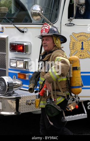 Garfield NJ Fire truck Stock Photo - Alamy