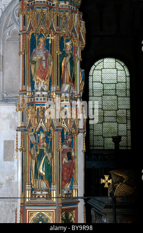 Canterbury Kent England Canterbury Cathedral Details Around Archbishop Chichele's tomb Stock Photo