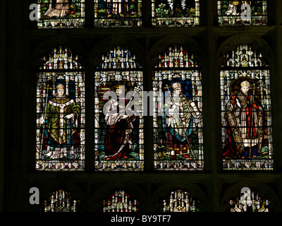 Canterbury Kent England Canterbury Cathedral Chapter House Stained Glass Window Stock Photo