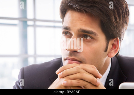 Businessman thinking Stock Photo