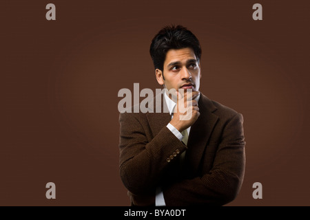 Businessman thinking Stock Photo