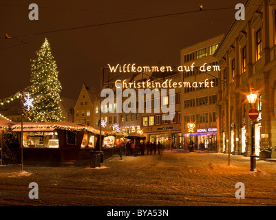 Christmas market, Augsburg, Swabia, Bavaria, Germany, Europe Stock Photo