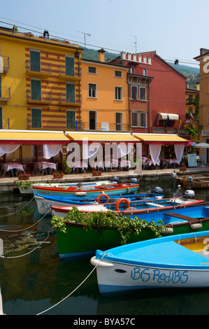 Castelletto di Brenzone on Lake Garda, Veneto, Italy, Europe Stock Photo