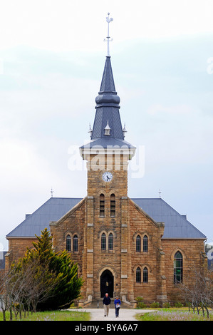 Neo-Gothic sandstone church, Niewoudtville, Namaqualand, South Africa Stock Photo