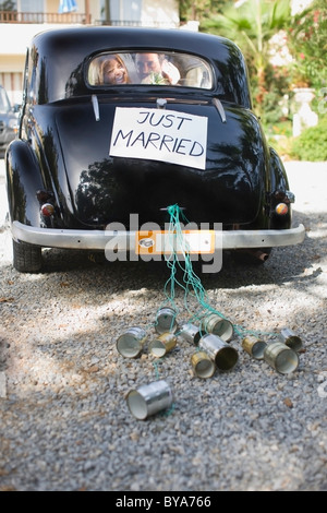 Car 'Just Married' Stock Photo