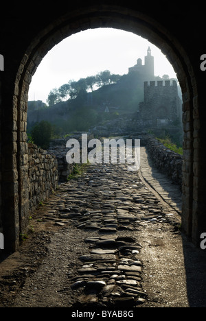 Entrance to Tsarevets fortress, Veliko Tarnovo, Bulgaria, Eastern europe Stock Photo