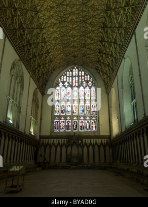 Canterbury Kent England Canterbury Cathedral Chapter house Stained Glass Window Stock Photo