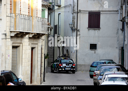 Google Street View car with a special camera, Trivento, Molise region, Italy, Europe Stock Photo