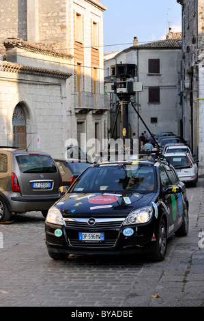 Google Street View car with a special camera, Trivento, Molise region, Italy, Europe Stock Photo