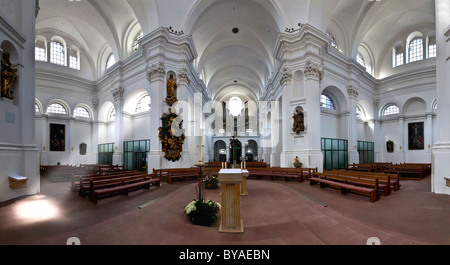 Haug collegiate church, church of St. John, Wuerzburg, Bavaria, Germany, Europe Stock Photo
