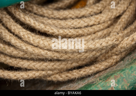 coil of rope Stock Photo