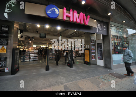HMV store london oxford street Stock Photo
