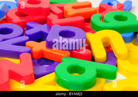 Alphabet Magnetic Letters. Stock Photo