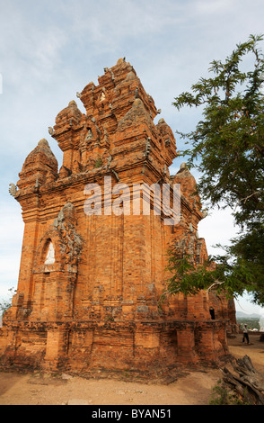 Main tower at Po Klong Garai Cham Towers near Phan Rang in south Vietnam Stock Photo