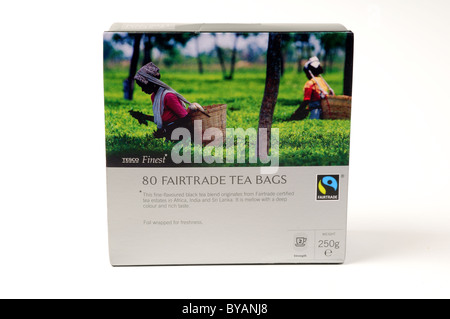 Fairtrade Tea Bags (Tesco). Stock Photo