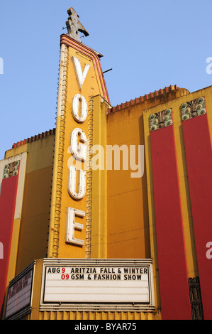 The Vogue Theatre on Granville Street in Vancouver, Canada Stock Photo