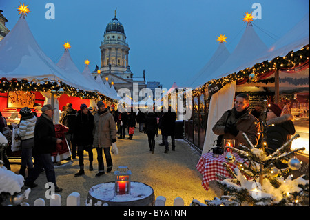 Christmas market on Gendarmenmarkt square, Berlin, Germany, Europe Stock Photo