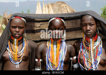 Arbore Tribe Girl, Omo Valley, Ethiopia Stock Photo - Alamy