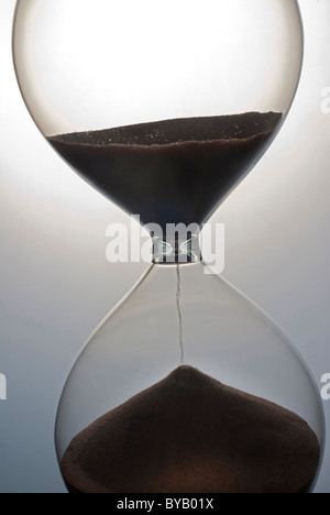 Hourglass sand glass timer time clock device historical old white ...