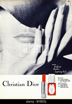 1960s UK Christian Dior Magazine Advert Stock Photo - Alamy