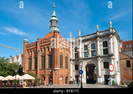 Golden Gate, Brama Zlota, Gdansk, Pomerania, Poland, Europe Stock Photo