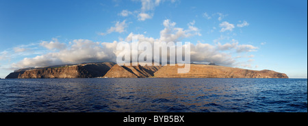 View from the southwest on La Gomera, La Dama on the left, Canary Islands, Spain, Europe Stock Photo
