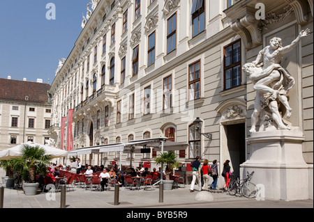 Hofburg Palace, inner courtyard, Amalienburg wing, Hofburg Cafe, 1st district, Vienna, Austria, Europe Stock Photo