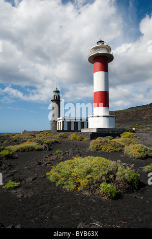 Lighthouses, Punto de Fuencaliente, La Palma, Canary islands, spain Stock Photo