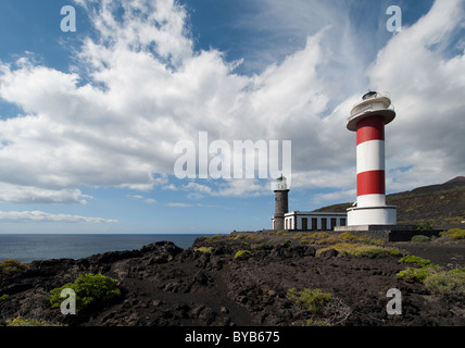 Lighthouses, Punto de Fuencaliente, La Palma, Canary islands, spain Stock Photo