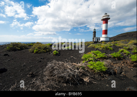 Lighthouses, Punto de Fuencaliente, La Palma, Canary islands, spain Stock Photo