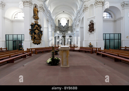 Collegiate Haug, Church of St. John, Wuerzburg, Bavaria, Germany, Europe Stock Photo