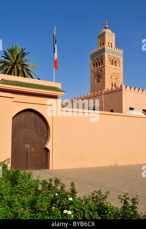 Koutoubia, Kutubiya Mosque in Marrakesh Medina, Unesco World Heritage Site, Morocco, North Africa Stock Photo