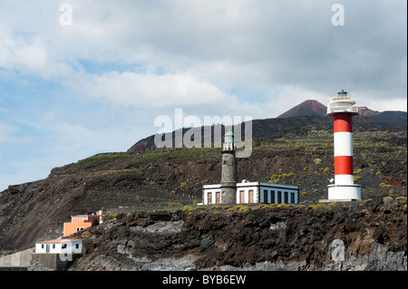 Lighthouses, Punto de Fuencaliente, La Palma, Canary islands, spain Stock Photo