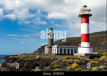 Lighthouses, Punto de Fuencaliente, La Palma, Canary islands, spain Stock Photo