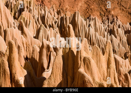 Red Tsingys, rock formations, Madagascar, Africa Stock Photo