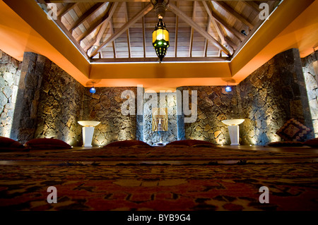 Spa area of the Dinarobin luxury hotel, Mauritius, Africa Stock Photo