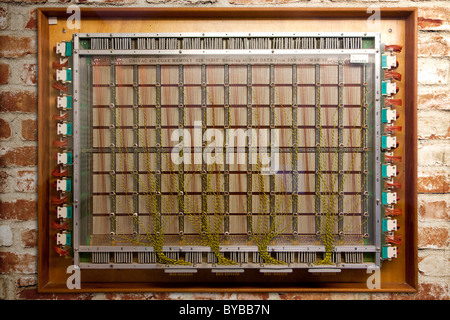 Module of 32 kilobyte 16 bit Univac core memory from 1967 Stock Photo